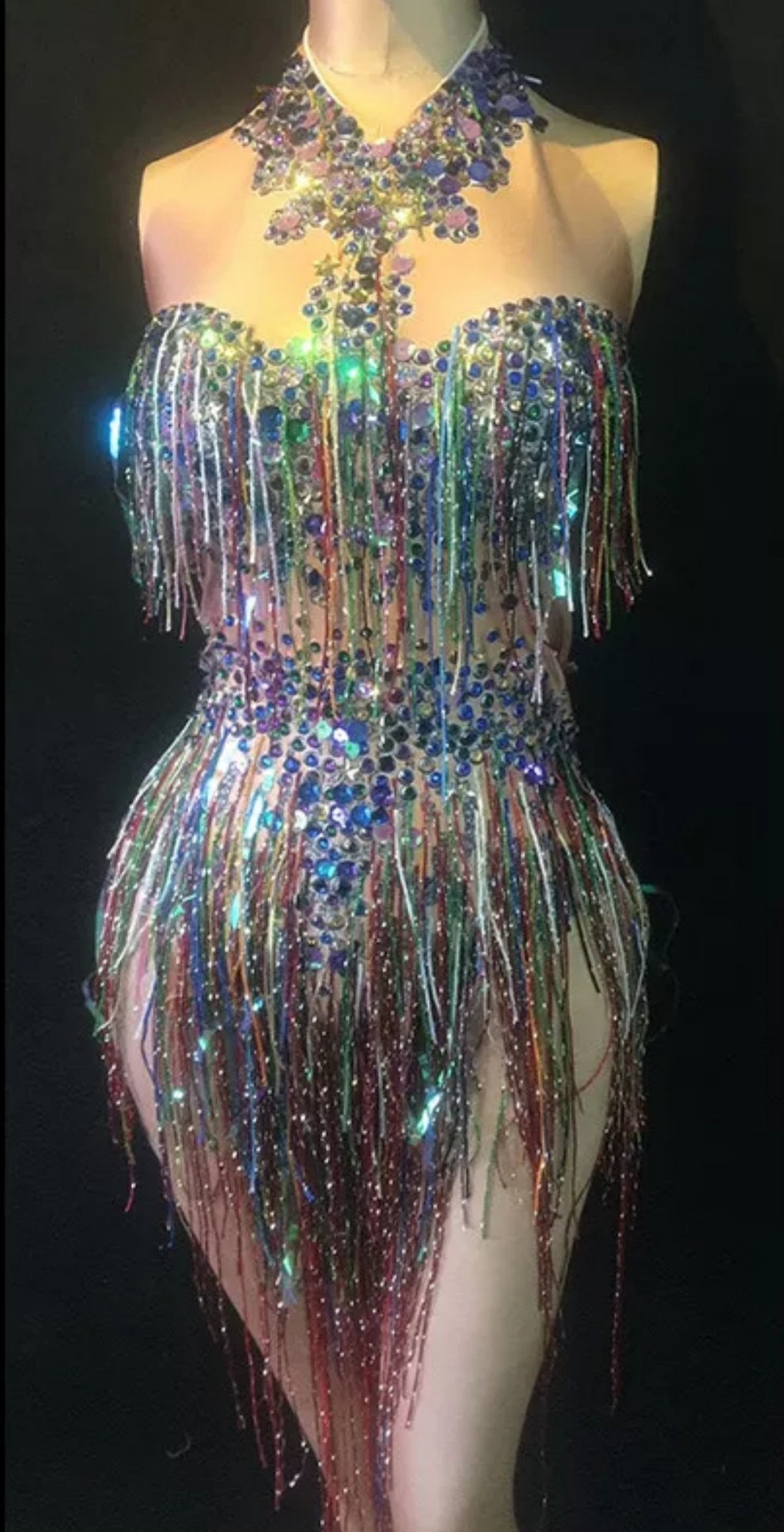 Tassel and Sequin Bodysuit Etsy