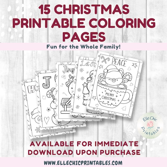 Christmas Coloring Pages for Kids and Adults Christmas