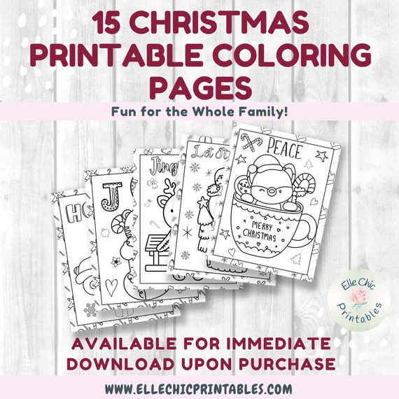 Christmas Coloring Pages for Kids and Adults Christmas