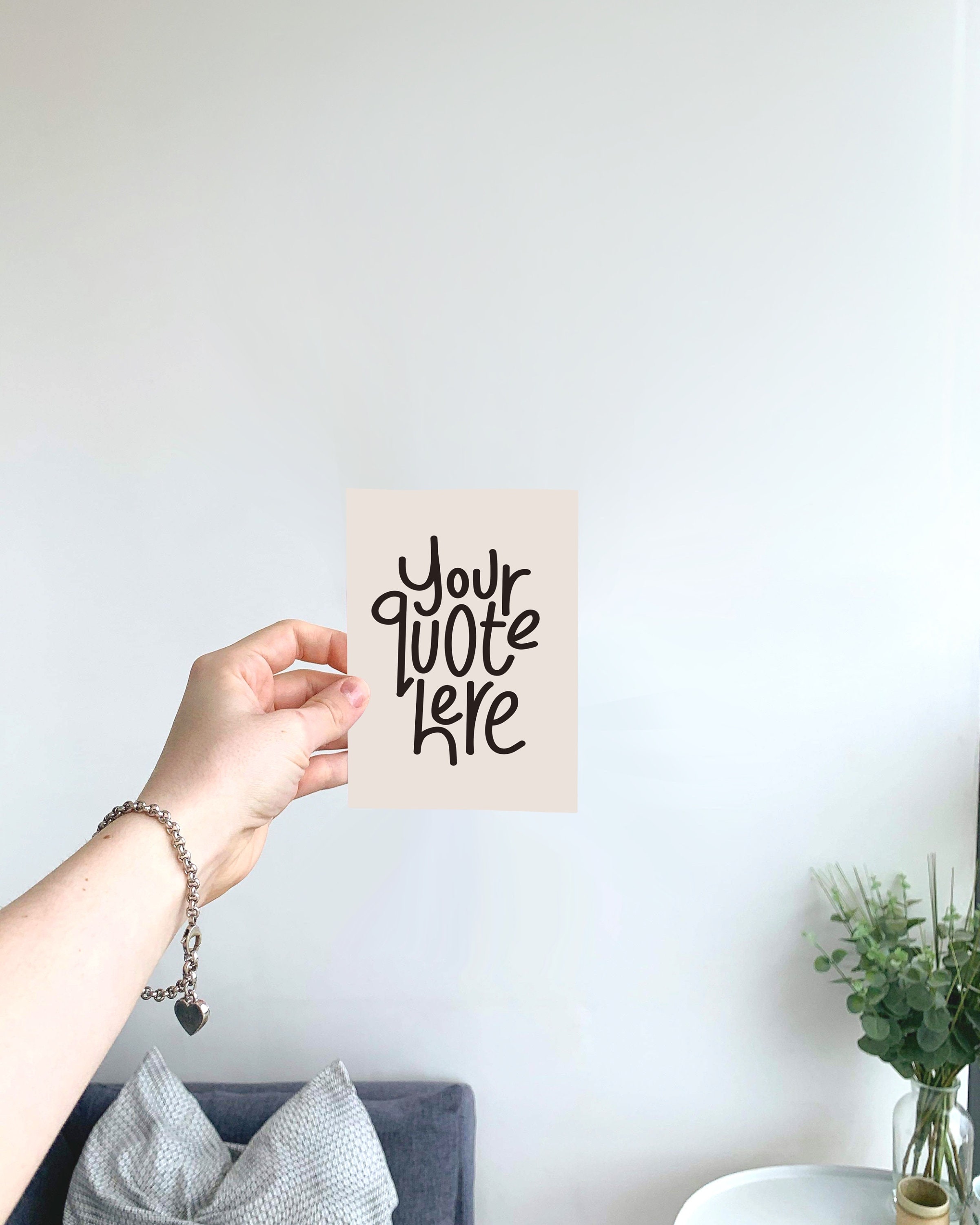 Custom Personalised Quote Wall Art Illustration / Art Etsy