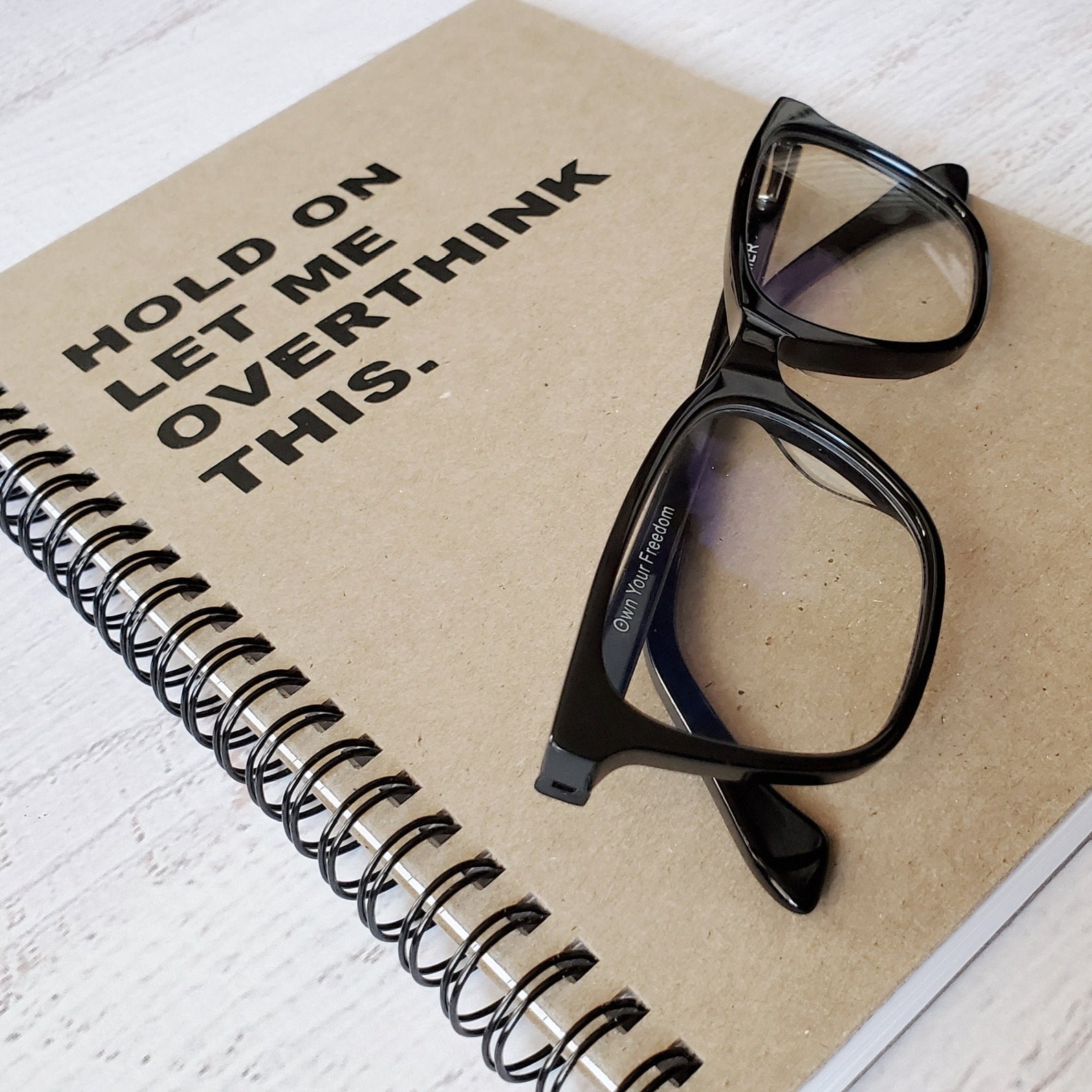 Funny Spiral Notebook Hardcover Journal Coworker Gift Etsy