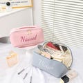 Personalized Leather Embroidered Makeup Bag, Large Capacity Cosmetic Bag, Gift for Girlfriend, Bridesmaid Gifts Bag, Bridal Shower Gifts product logo