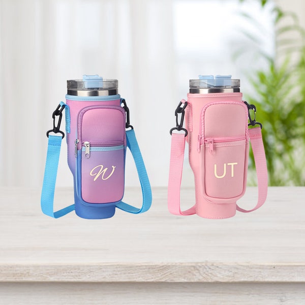 Tumbler Carrier Bag Water Bottle Sling Water Bottle Bag Travel Pouch Accessory Theme Park Bag Gifts for Mom Gifts for Sister Gifts for Wife