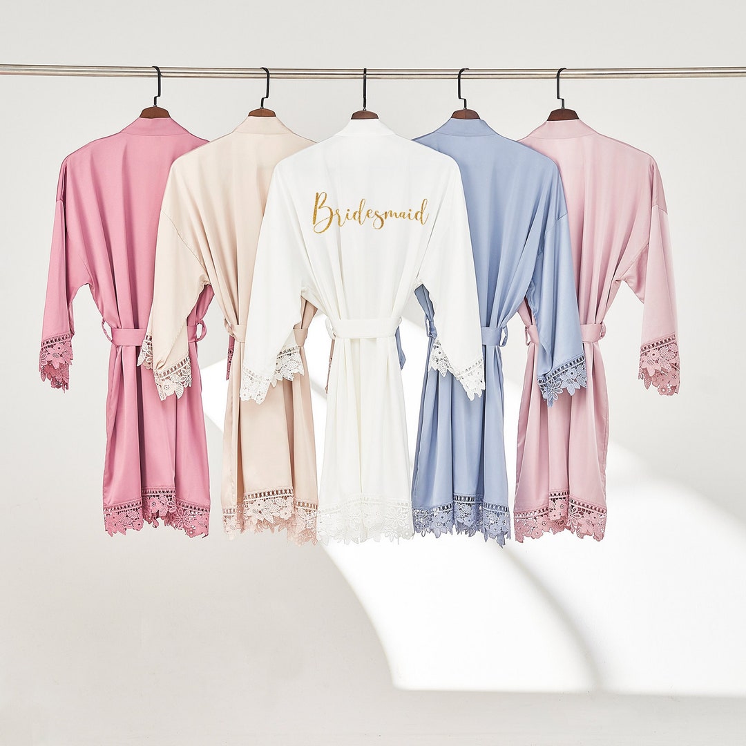 Bridal Lace Robes, Wedding Robes, Bridesmaid Gift, Wedding Robe ...
