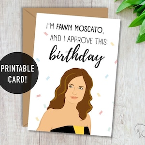 Neues Mädchen Geburtstagskarte Schmidt Zitate druckbare Grußkarte Innen blanko digitaler Download Unisex Geburtstagskarte Neues Mädchen SVG Rehkitz Moscato