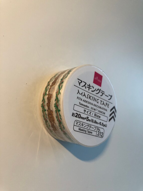 Daiso Japan Washi Masking Tape Floral 1 Set Gift Wrapping Etsy