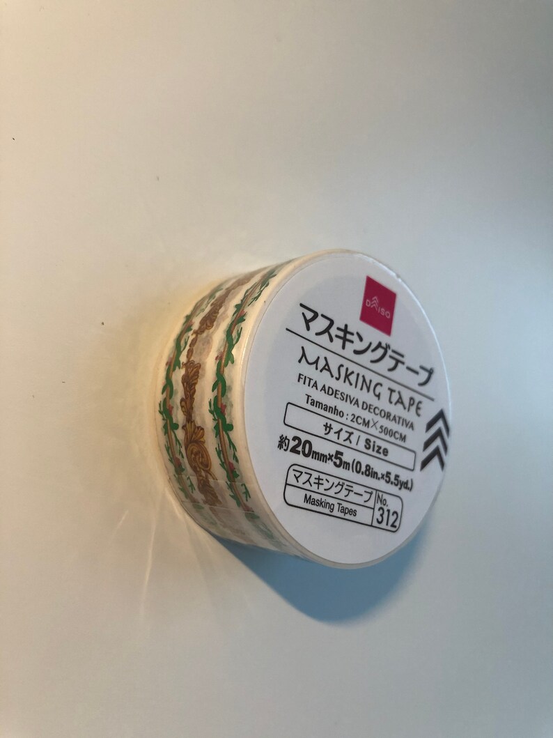 Daiso Japan Washi Masking Tape Floral 1 Set Gift Wrapping Etsy