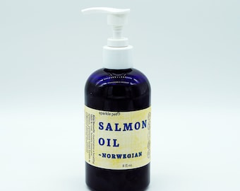 Wild Norwegian Salmon Oil, Dog/Cat Food Supplement, 8 fl. oz.