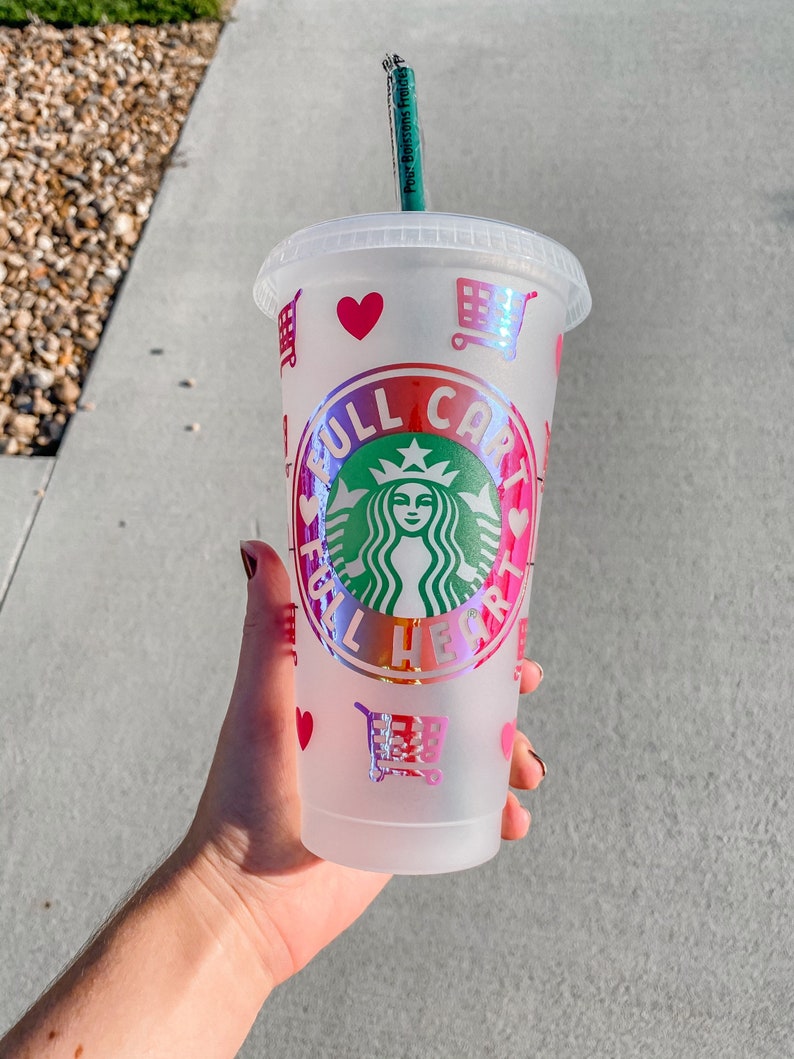Always Thrifting Starbucks Reusable Venti Cup Thrifting Tumbler reseller personalized cup with name shopping essentials thrift store