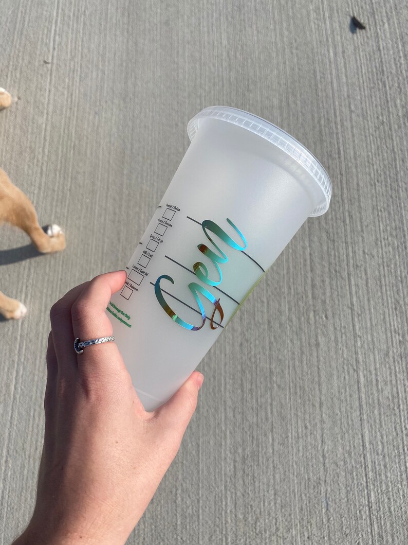Always Thrifting Starbucks Reusable Venti Cup Thrifting Tumbler reseller personalized cup with name shopping essentials thrift store