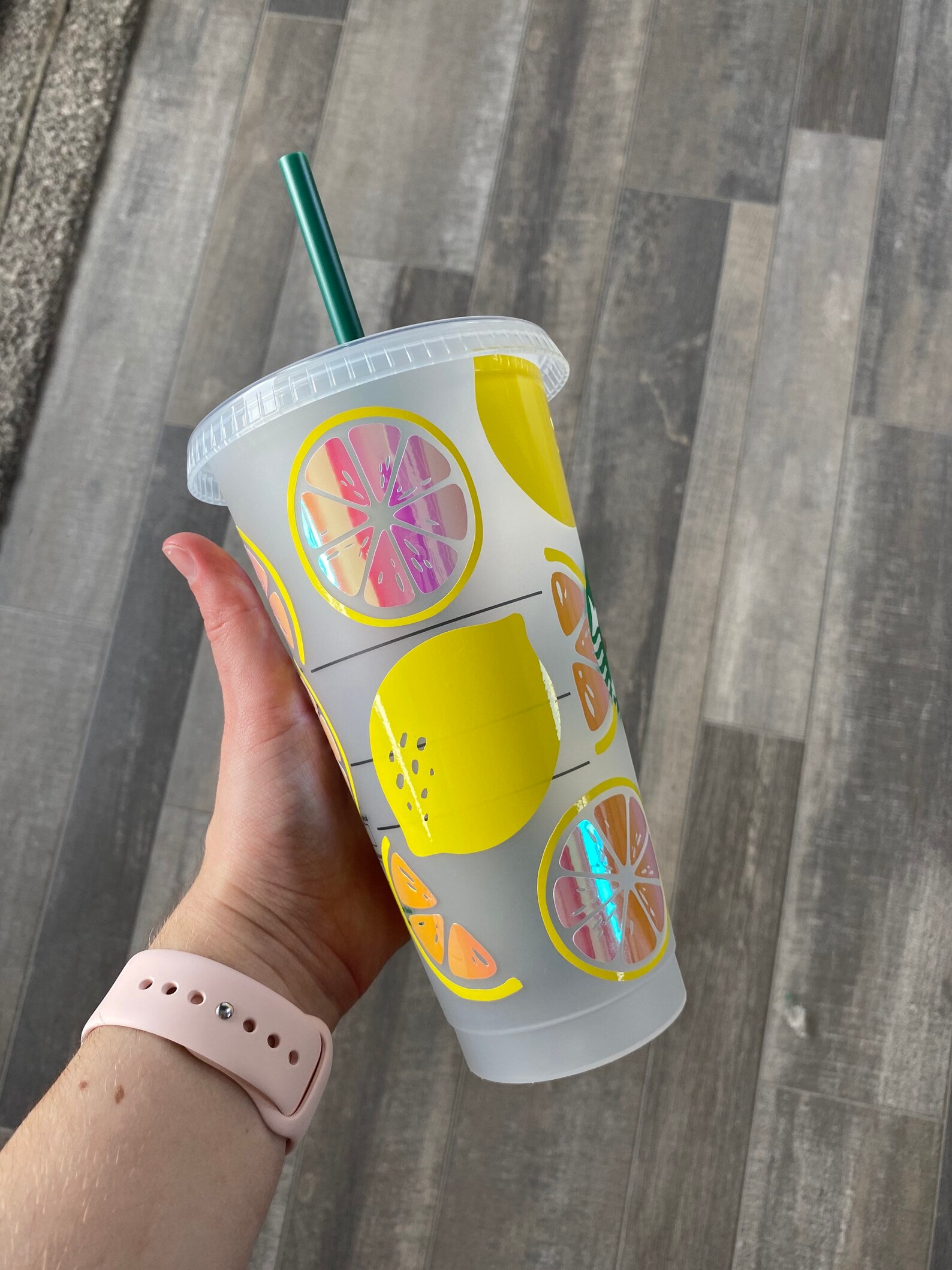 Lemon Starbucks Tumbler. Lemon Gifts. Main squeeze lemon Cups. Etsy