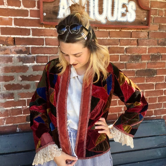 Antique Velvet Patchwork Jacket