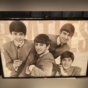 Beatles Vintage Framed Poster 24x36