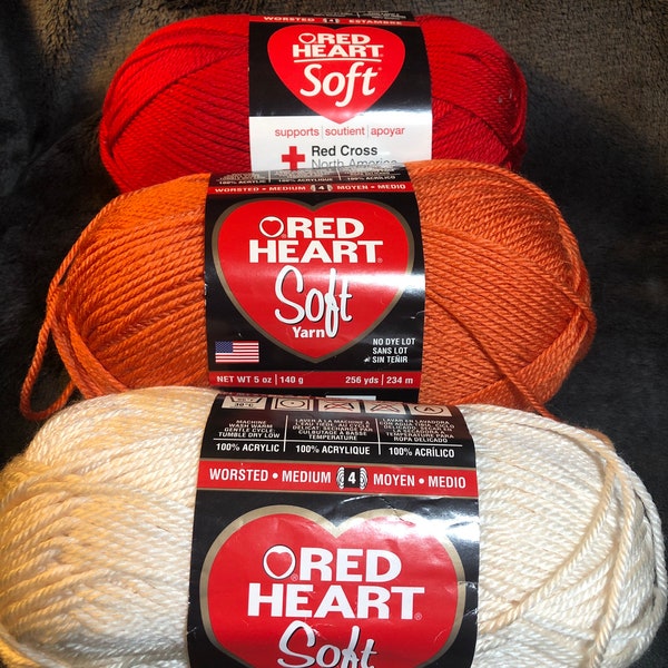 Red Heart Soft Yarn Medium Worsted PF