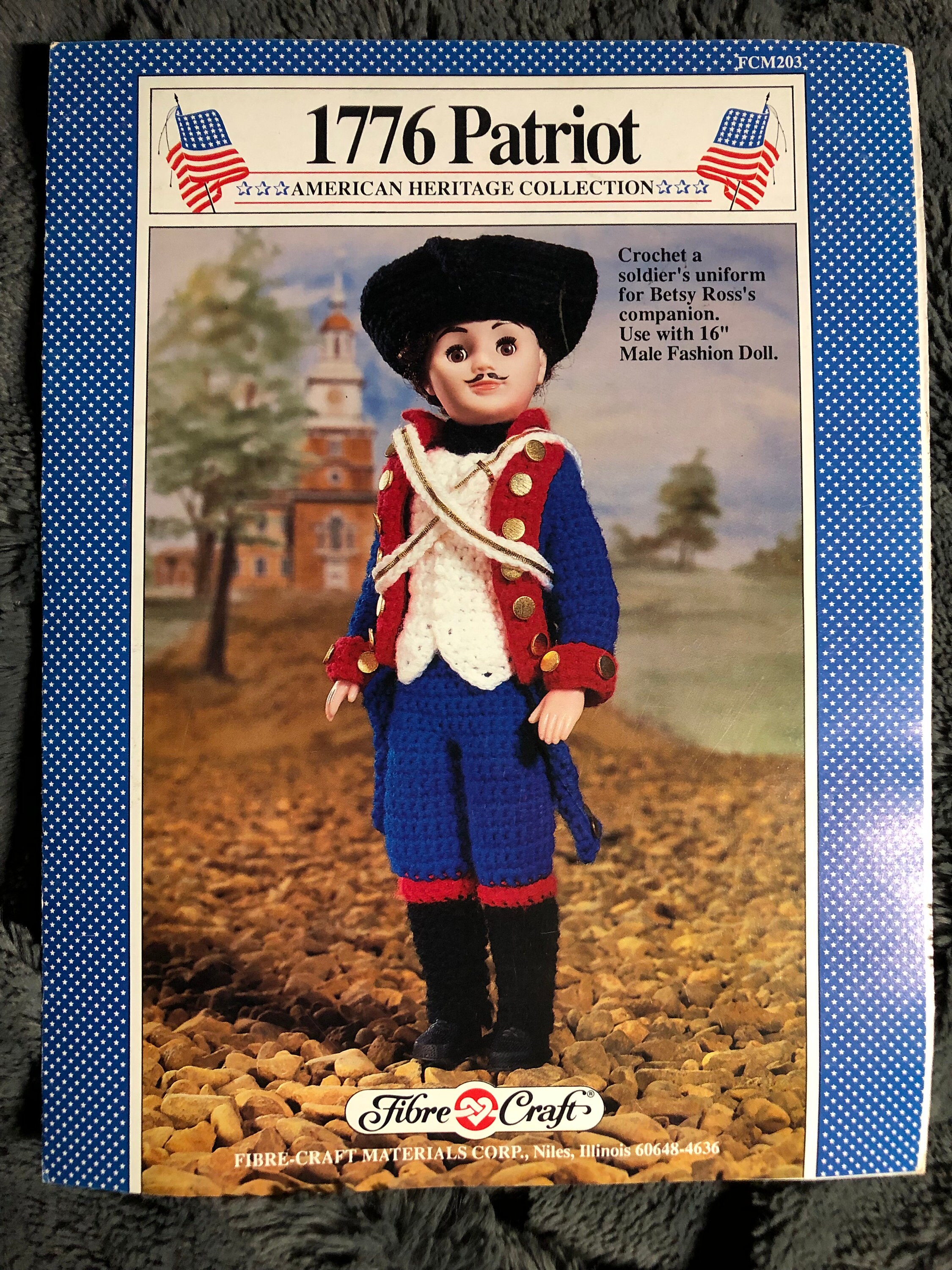 1776 Patriot American Heritage Collection Crochet Doll Uniform - Etsy, image size:2250x3000