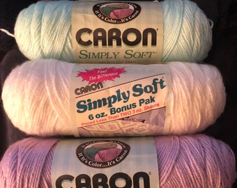 Caron Simply Soft 4 ply Acrylic Yarn PF