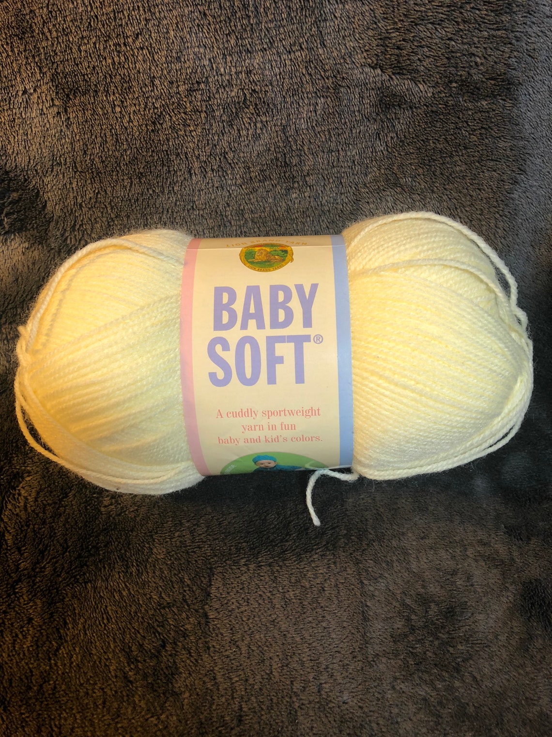Lion Brand Baby Soft Yarn PF Etsy