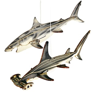Shark Lazer Cut Wood Toy | Oceanic Animal Fish Puzzle Assembly for Kids