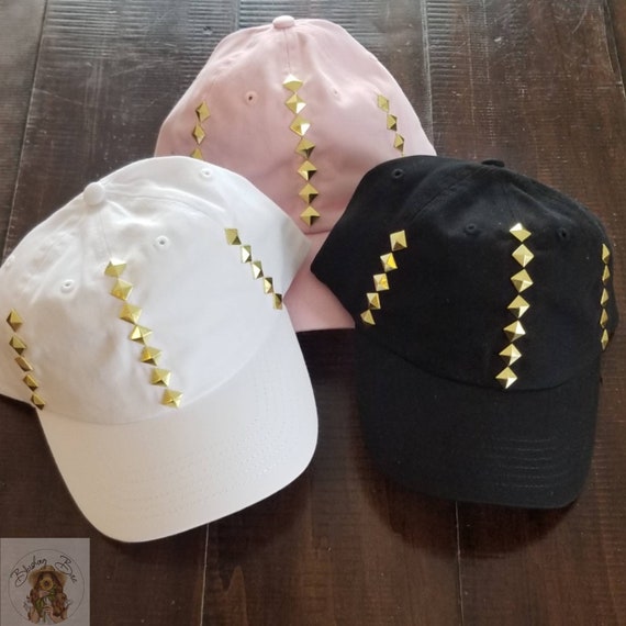 Black and White Hat with Colorful Studs LOCOMO Men Women Punk Rock Hip Hop Candy Rainbow Multi Color  main image 4