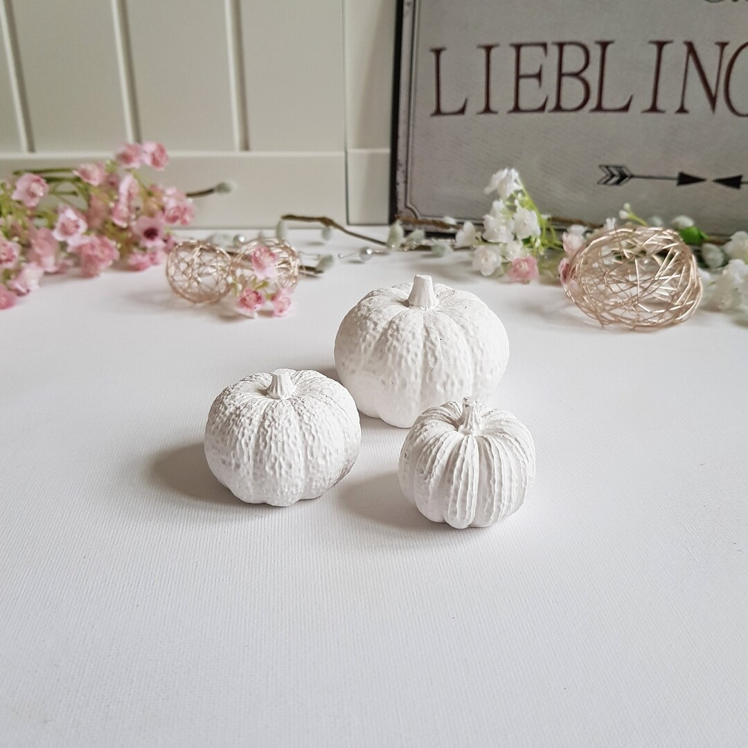 Concrete Raysin Decoration, Decorative Pumpkins in a Set of 3, Color ...