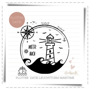 File plotter marittimo FARO motivo faro, mare, bussola, font / formati png, jpg, pdf
