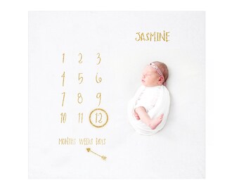 personalised baby age mat