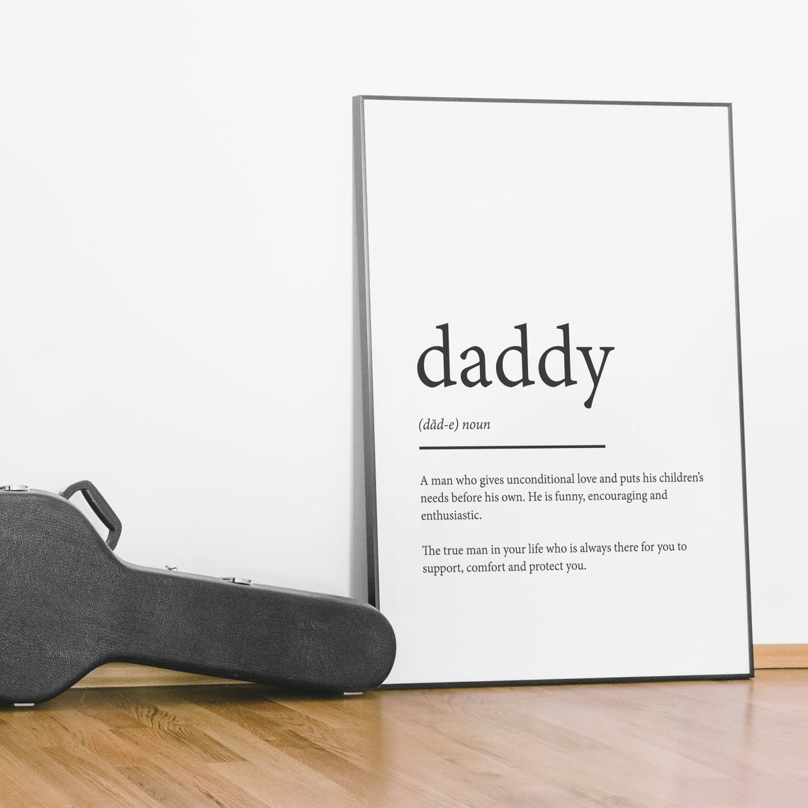 Daddy Definition Print Typography Family Prints Gifts Etsy