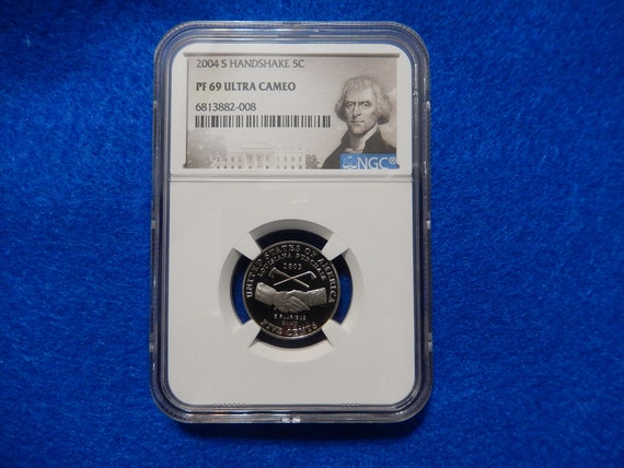 NGC PF 69 Ultra Cameo 2004-S Handshake Westward Journey Jefferson