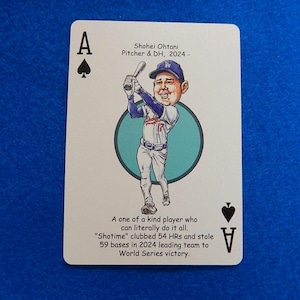 SHOHEI OHTANI 2024 Hero Decks Baseball Ace of Spades Playing/Trading Card