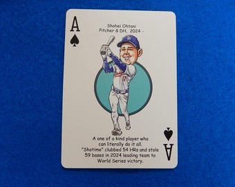 SHOHEI OHTANI 2024 Hero Decks Baseball Ace of Spades Playing/Trading Card