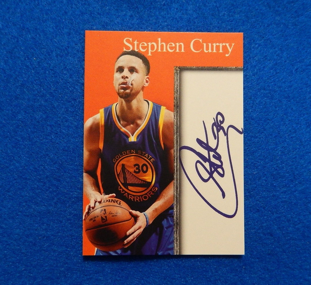 STEPHEN CURRY Inkredible Ink Basketball Card, Facsimile Autograph