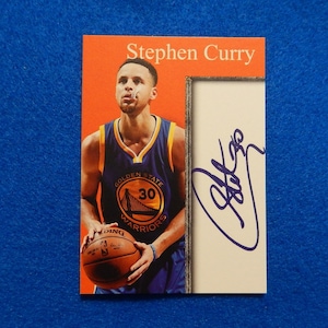 STEPHEN CURRY Inkredible Ink Basketball Card, Facsimile Autograph, Near Mint