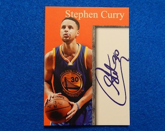 STEPHEN CURRY Inkredible Ink Basketball Card, Facsimile Autograph, Near Mint