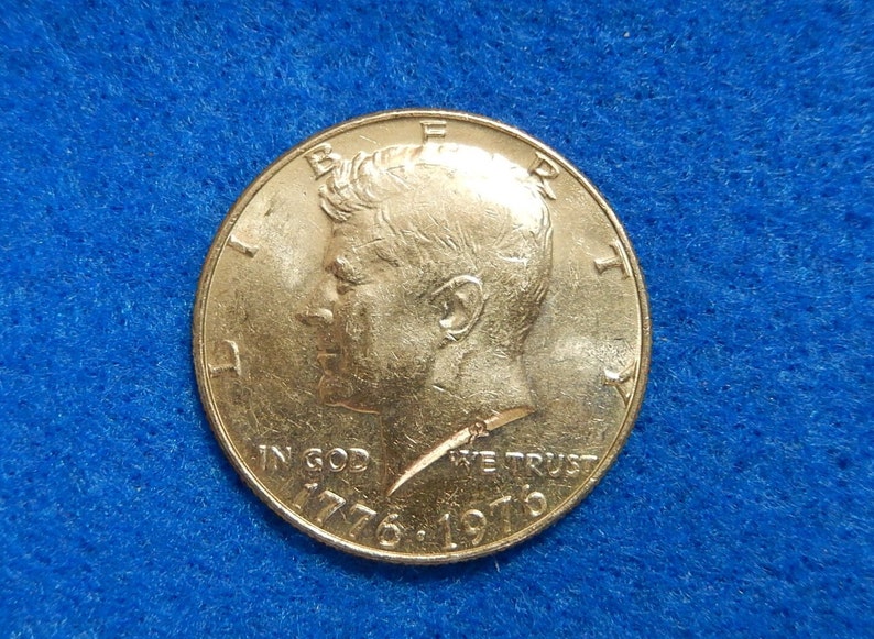 1976 Bicentennial JFK Half Dollar Coin - Iwo Jima U.S. Marines 24K Gold Gilded