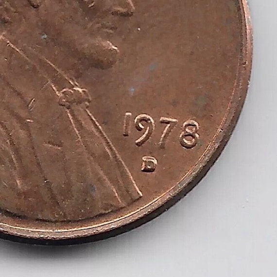 ERROR Coin: 1978-D Lincoln Penny/cent D/D RPM Repunched Mint Mark