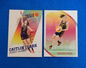 Lot of 2 Caitlin Clark Indiana Fever Rookie Basketball Card, Hot Shot Prospects