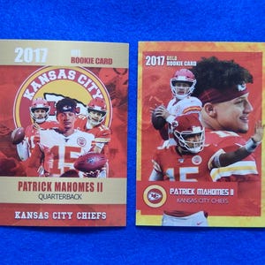 PATRICK MAHOMES 2017 Rookie Football Cards Lot of 2, Kansas City Chiefs