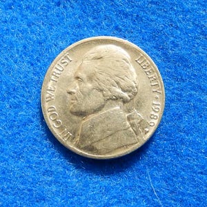ERROR Coin: 1989-P Jefferson Nickel with Filled P Mint Mark