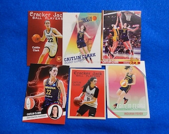 Caitlin Clark 6 rookie card Bundle Lot, Near Mint
