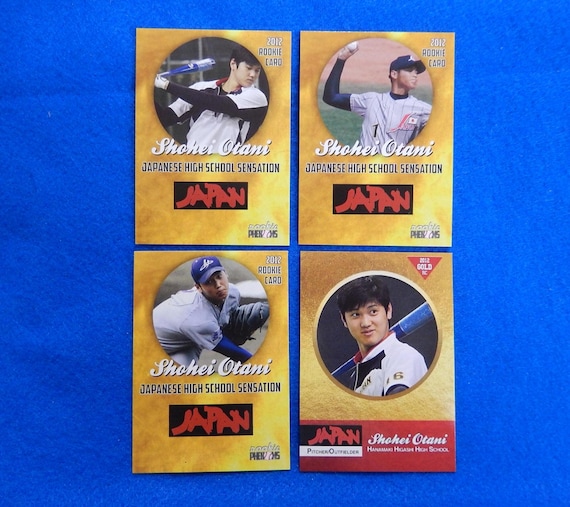 Lot of 4 SHOHEI OTANI/OHTANI 2012 Japanese High School Sensation