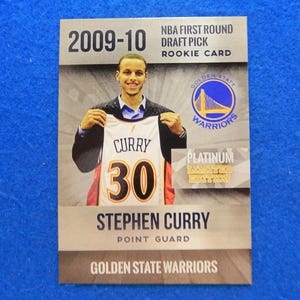 STEPHEN CURRY Rookie Phenoms Basketball Card, 2009-10 Near Mint