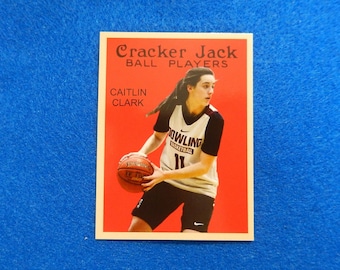 Caitlin Clark High School Rookie 2024 Cracker Jack Basketball Card #124 RC, Near Mint
