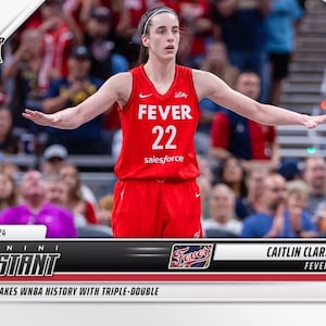 CAITLIN CLARK 2024 Panini Instant Card #139 Milestone WNBA History Triple-Double