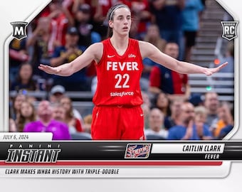 CAITLIN CLARK 2024 Panini Instant Card #139 Milestone WNBA History Triple-Double