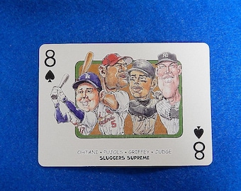 Hero Decks Baseball GOAT Playing/Trading Card 8 of Spades,Shohei,Judge,Griffey+