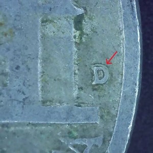 Error Coin: 1960D/D Jefferson Nickel RPM Repunched Mint Mark