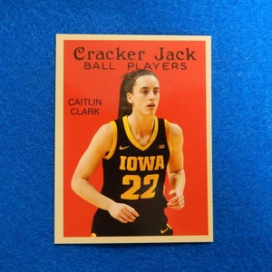 Caitlin Clark Iowa Rookie 2024 Cracker Jack Basketball Card RC, Near Mint