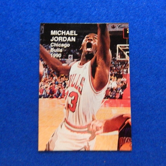 Rare MICHAEL JORDAN Promo 1990 NBA Superstars Basketball Card, Near Mint