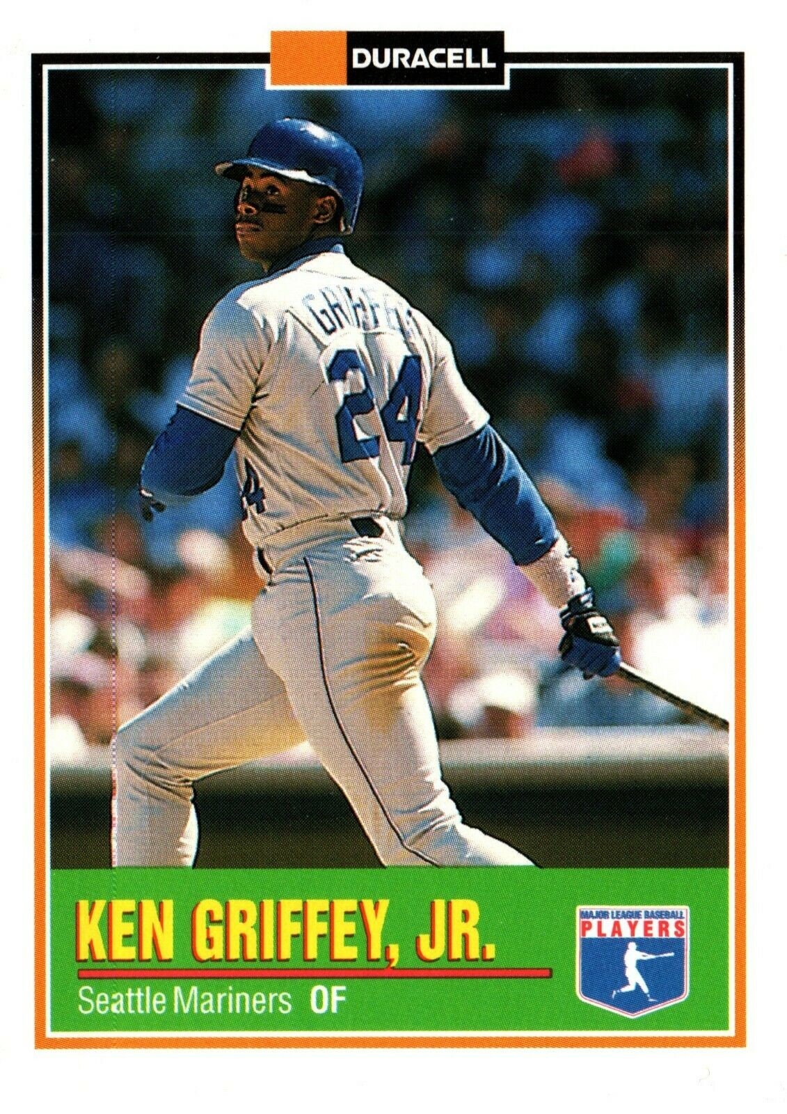 Ken Griffey Jr. Duracell 1993 Series II Promo Baseball Card, Near