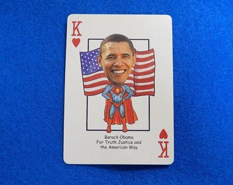 BARACK OBAMA Hero Decks Playing/Trading Card